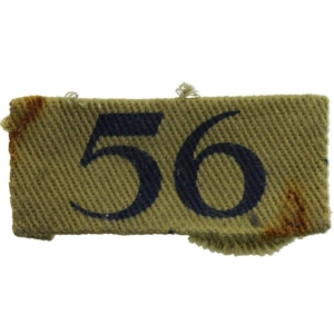 WW2 Home Guard 56th Company / Battalion Unit Cloth Shoulder Title Insignia Badge