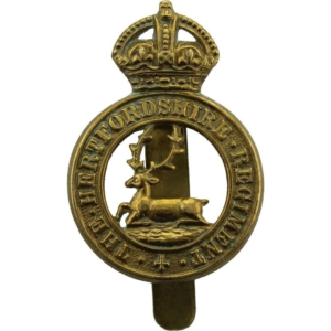 WW1 Hertfordshire Regiment Cap Badge