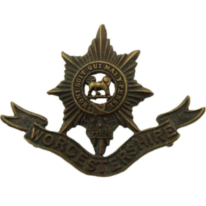 Worcestershire Regiment OFFICERS Bronze Collar Badge