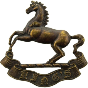 Kings Liverpool Regiment (King's) OFFICERS Bronze Collar Badge