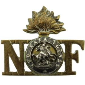 Northumberland Fusiliers Regiment OFFICERS Bi-Metal Shoulder Title