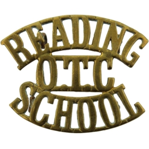 Reading School College OTC Officers Training Corps Shoulder Title