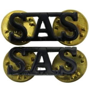 Special Air Service SAS Regiment Staybrite Anodised Shoulder Title PAIR - Staybright