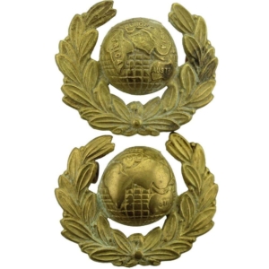 Royal Marines Corps Collar Badge PAIR