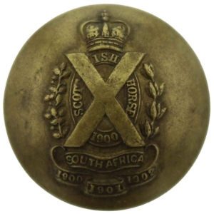 WW1 Scottish Horse Regiment Tunic Button - 26mm