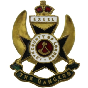 12th London Battalion The Rangers Regiment Old Comrades Association OCA Lapel Badge