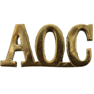 WW1 Army Ordnance Corps AOC Shoulder Title