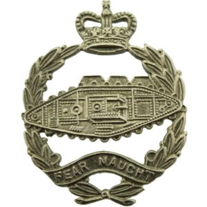 Royal Tank Regiment Corps Collar Badge - Queens Crown