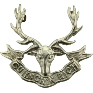 WW1 Seaforth Highlanders Regiment Cap Badge 3X LUGS VERSION