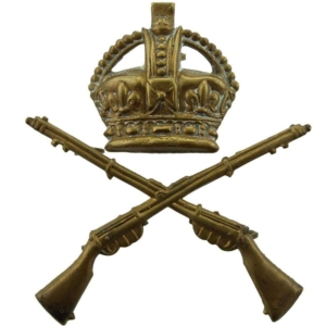 School of Musketry Cap Badge - DUAL CONSTRUCTION