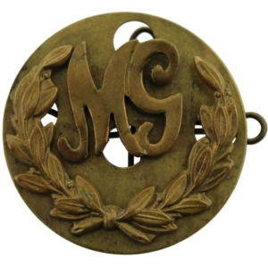 WW1 Machine Gunner Gun Arm / Sleeve Proficiency Trade Badge - DUAL CONSTRUCTION