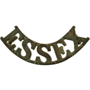 UK Dug Detecting Find - WW1 Essex Regiment Relic Shoulder Title