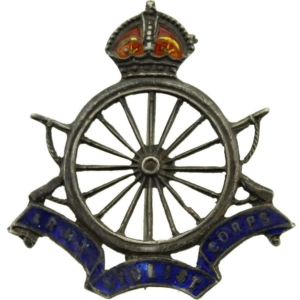 WW1 Army Cyclist Corps (Cyclists) Sweetheart Brooch Badge