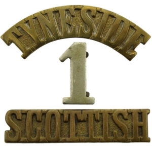 WW1 1st (Pals) Battalion Tyneside Scottish Regiment Shoulder Title
