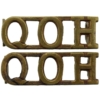 Queens Own Hussars Regiment Queen's Shoulder Title PAIR