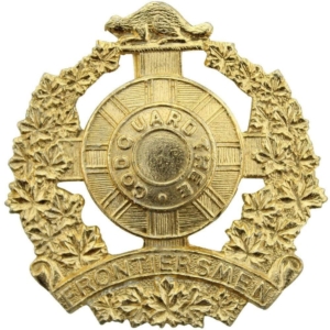 Canadian Legion of Frontiersmen Regiment Staybrite Anodised Cap Badge - Staybright