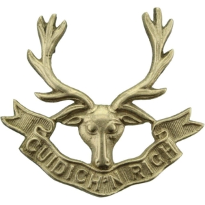 WW1 Seaforth Highlanders Regiment Cap Badge 3X LUGS VERSION