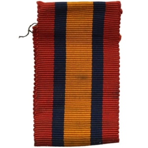 Boer War Spare Queens South Africa QSA Medal SILK Ribbon - 4.5 Inches