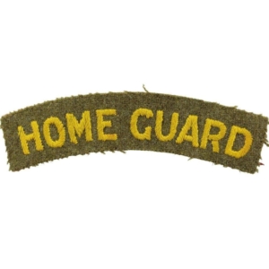 WW2 Home Guard Unit Cloth Shoulder Title Badge Flash