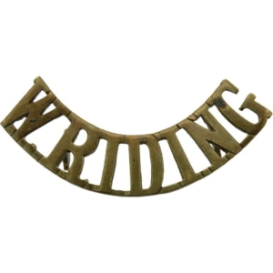 WW1 Duke of Wellington's West Riding Regiment Shoulder Title (FIRST PATTERN)