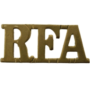 WW1 Royal Field Artillery RFA Shoulder Title