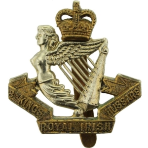 8th Kings Royal Irish Hussars Regiment (King's) Cap Badge - Queens Crown