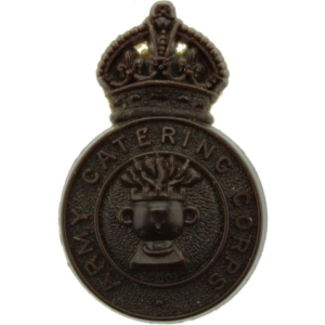 WW2 Army Catering Corps ACC PLASTIC Economy Issue Cap Badge