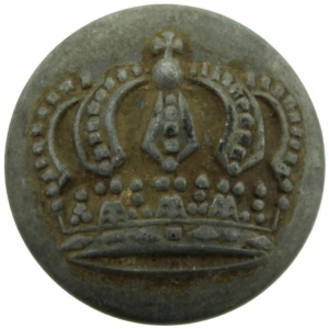WW1 Imperial German Soldiers Prussian Crown Tunic Button - 20mm