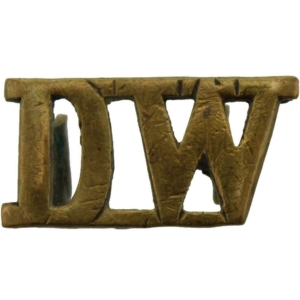WW1 Duke of Wellington's West Riding Regiment Shoulder Title (FIRST PATTERN)