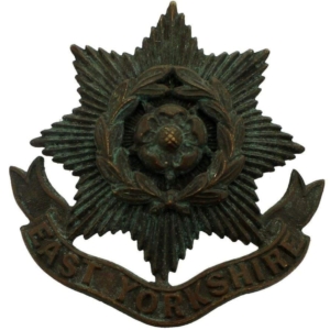 WW1 East Yorkshire Regiment OFFICERS Bronze Cap Badge