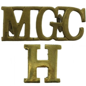 WW1 Machine Gun Corps MGC Heavy Branch Shoulder Title