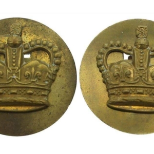 Queens Crown Royal Air Force RAF Flight Sergeants Insignia Rank Crowns Pair