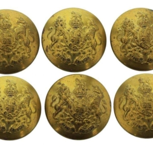 WW2 British Army General Service Buttons Set x6 27mm