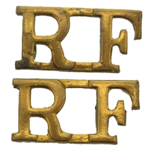 WW1 Royal London Fusiliers Regiment Shoulder Title PAIR