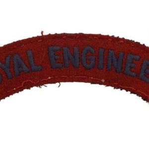 WW2 Royal Engineers Corps Cloth Shoulder Title Badge Flash