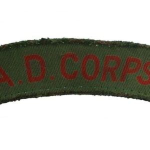 WW2 Army Dental Corps ADC Dentist PRINTED Cloth Shoulder Title Badge Flash