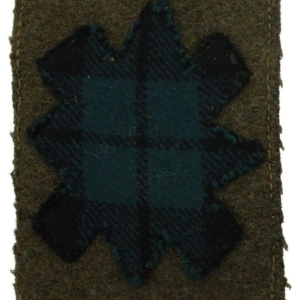 WW2 Black Watch Royal Highland Regiment Scottish Cloth Formation Sign Patch Badge