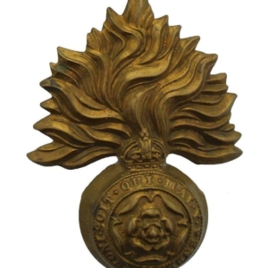 EDWARDIAN Royal London Fusiliers Regiment Cap Badge - LUG VERSION