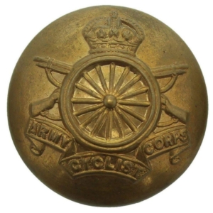 WW1 Army Cyclist Corps Cyclists Regiment Tunic Button - 26mm