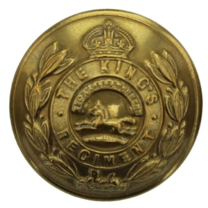 WW1 The Kings Liverpool (King's) Regiment Tunic Button - 26mm