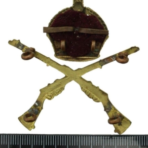 WW1 School of Musketry Cap Badge - DUAL CONSTRUCTION