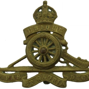 WW1 Royal Artillery Regiment MOVING / ROTATING WHEEL VERSION Cap Badge