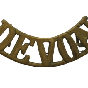 WW1 Devonshire Regiment (Devon) Shoulder Title