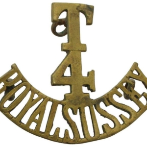 WW1 4th Territorial Battalion, Royal Sussex Regiment Shoulder Title