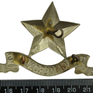 The Cameronians (Scottish Rifles) Regiment PIPERS GLENGARRY Cap Badge