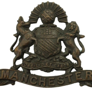 WW1 Manchester Regiment OFFICERS Bronze Collar Badge