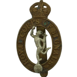 WW2 Royal Corps of Signals RCOS Cap Badge
