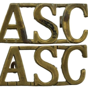 WW1 Army Service Corps ASC Shoulder Title