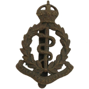 UK Dug Detecting Find - WW1 Royal Army Medical Corps RAMC Relic Cap Badge