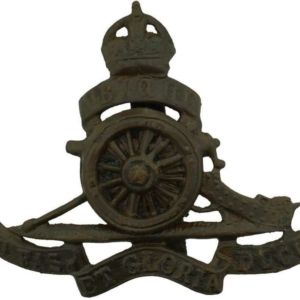 UK Dug Detecting Find - WW1 Royal Artillery MOVING WHEEL Relic Cap Badge
